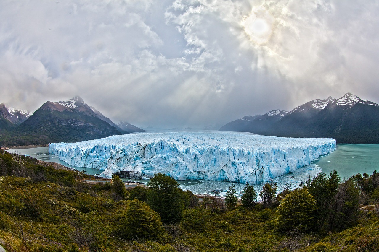 Argentina, view glacier