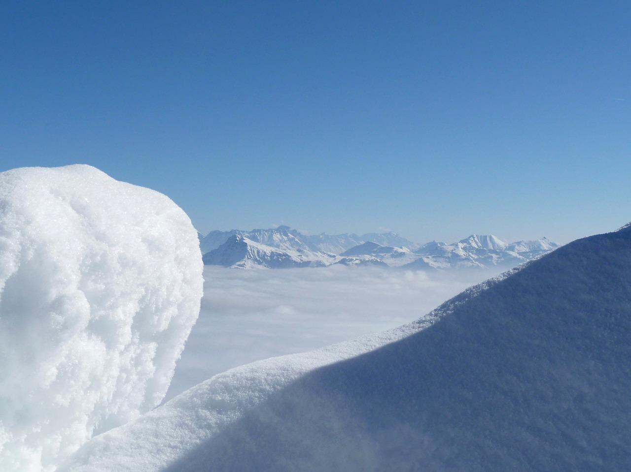 Wilder Kaiser-Brixental view mountains snow